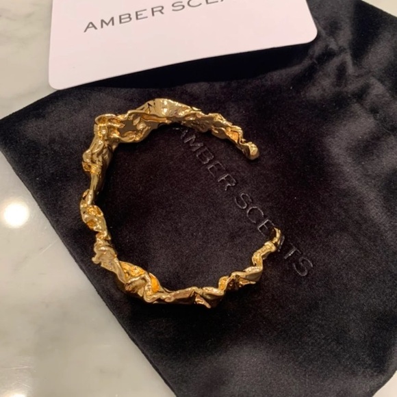 AMBER SCEATS 24K ADJUSTABLE CUFF BRACELET - Picture 6 of 7